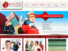 Tablet Screenshot of pavesi.com.br